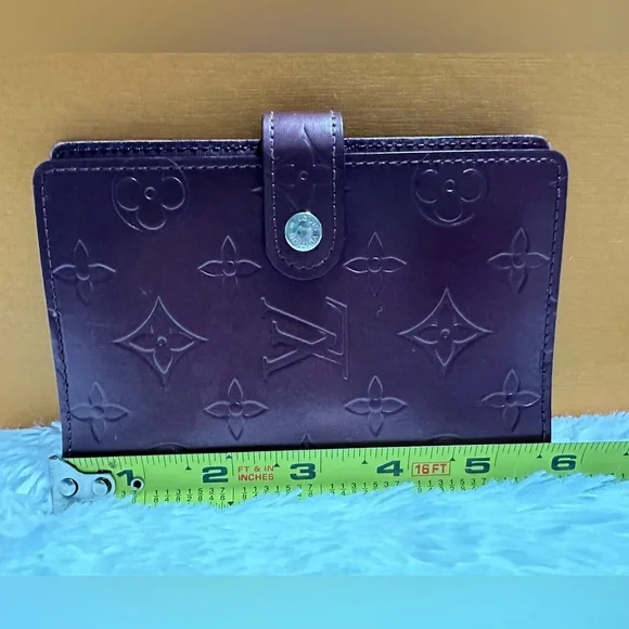 💫 Louis Vuitton RARE Matte Vernis Violet/Purple Leather PM Agenda!! - Picture 8 of 16